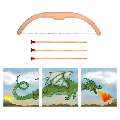 Trio Dragon Target and Bow & Arrows Set - 42cm