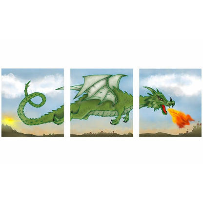 Trio Dragon Target and Bow & Arrows Set - 42cm