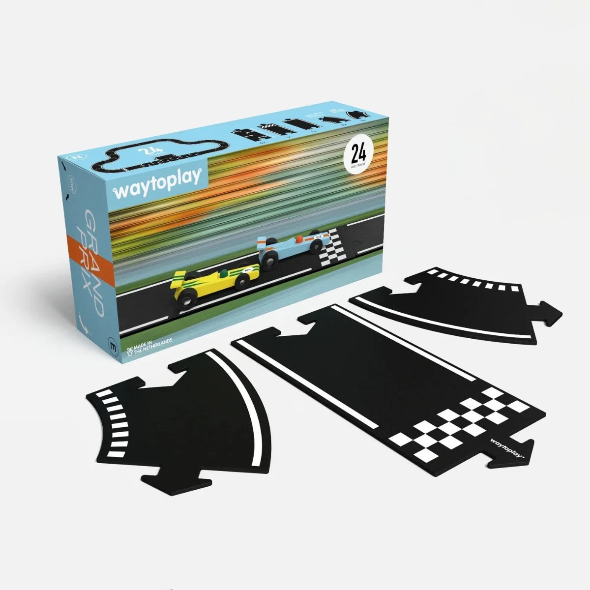 Waytoplay Flexible Road - Grand Prix Set - 24 Pieces