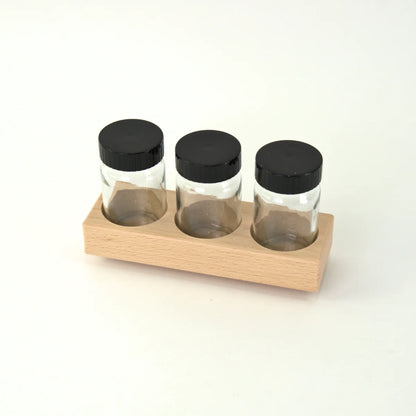 3 x 50ml Paint Jars in Wooden Holder