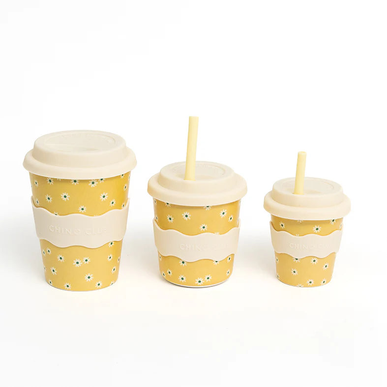Kids 8oz Chino Cup - Yellow Daisy - NEW!!