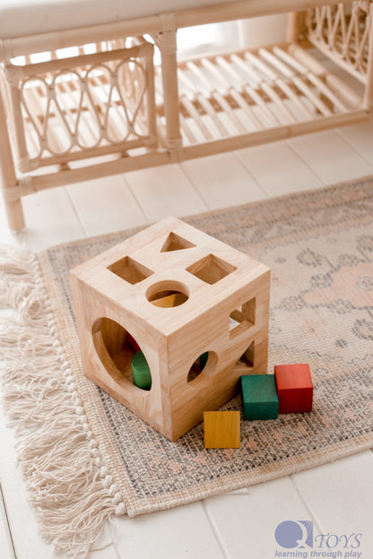 Wooden Shape Sorter Box