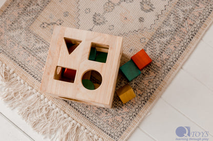 Wooden Shape Sorter Box