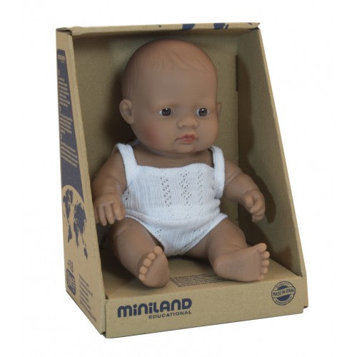 Miniland Doll 21cm Latin American - Girl