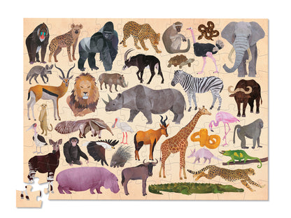 Animal Puzzle 100 pc - Wild Animals