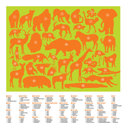 Animal Puzzle 100 pc - Wild Animals
