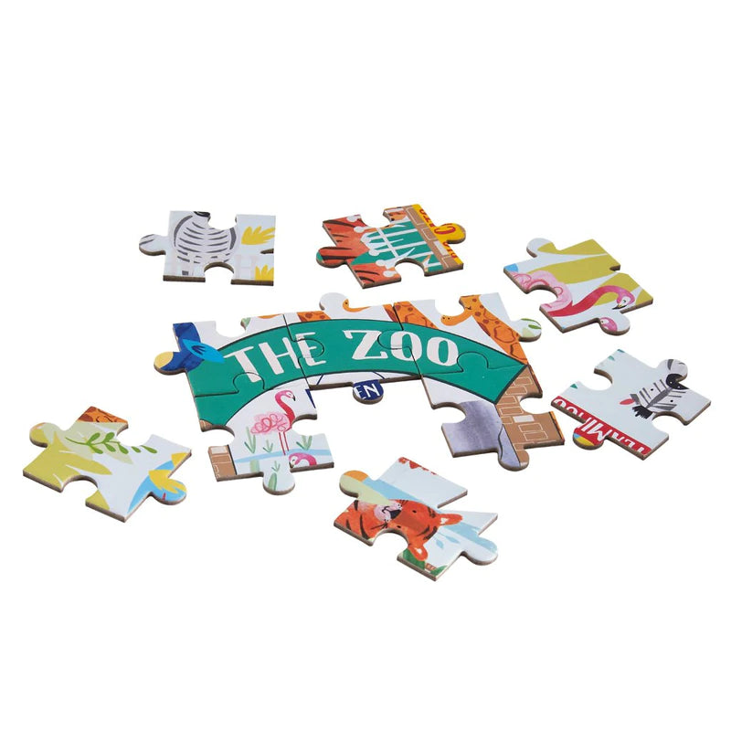 Shaped Jigsaw Puzzle 80 pc - The Zoo