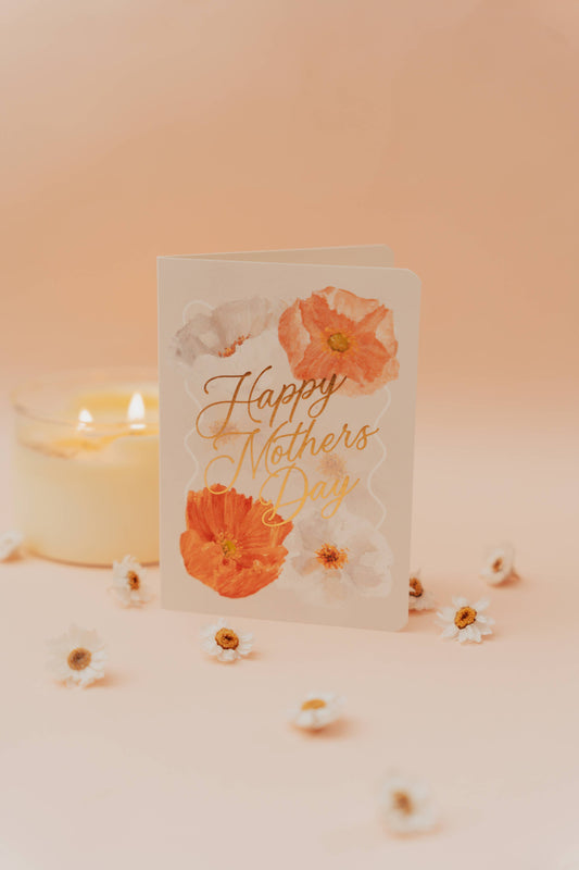 'Happy Mother's Day' Poppies Greeting Card
