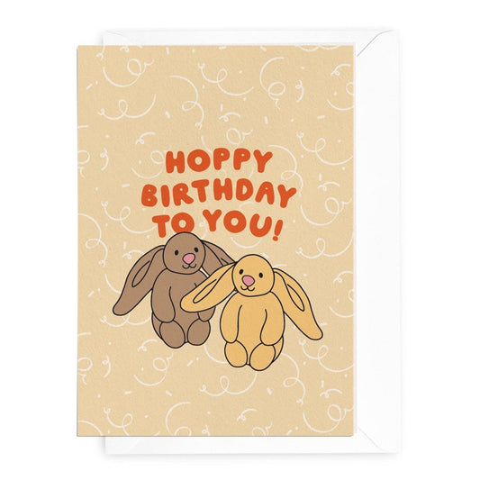 'Hoppy Birthday to You!' Bunnies Greeting Card