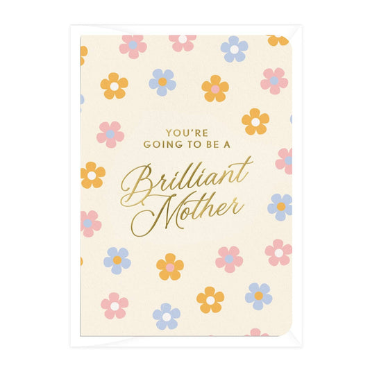 'Brilliant Mother' Baby Shower Greeting Card