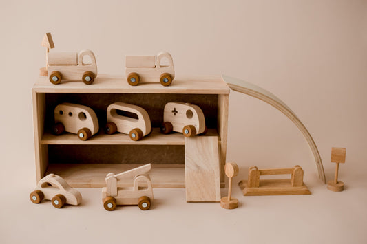 Mixed Wooden Vehicle Play Set