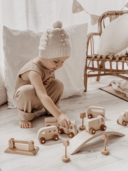 Mixed Wooden Vehicle Play Set