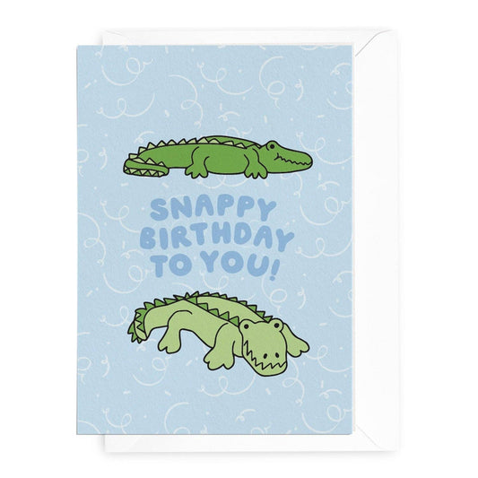 'Snappy Birthday to You!' Crocodile Greeting Card