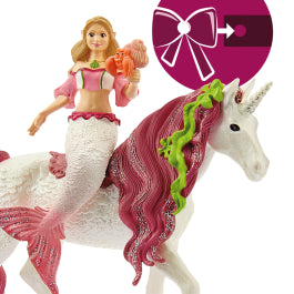 Mermaid Feya riding Unicorn