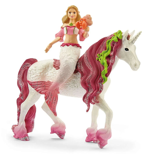 Mermaid Feya riding Unicorn