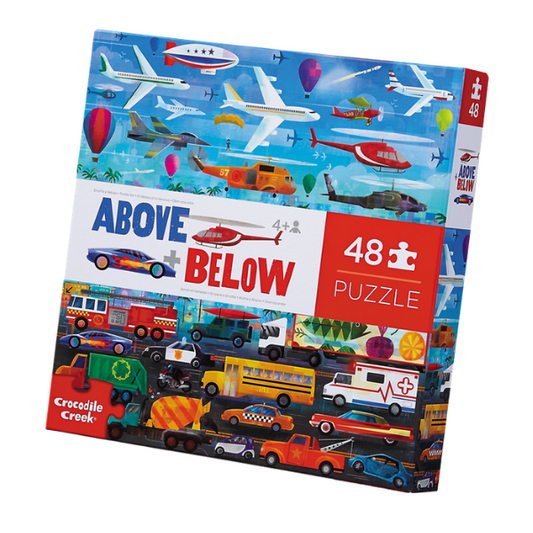 Above & Below Puzzle 48 pc - Things That Go