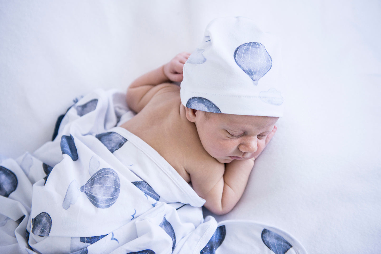 Baby Jersey Wrap Set - Cloud Chaser