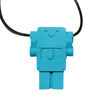 Chew Pendant - Robot - Multi colours