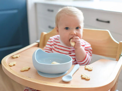 Silicone Baby Bowl and Spoon Set - Blush