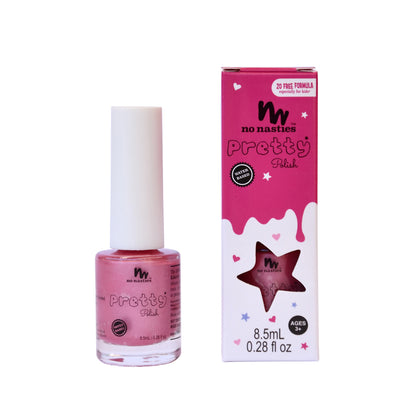 Water Based Nail Polish, Scratch Off - Bright Pink