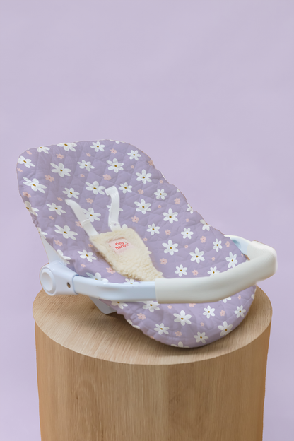 Doll's Car Seat Capsule - Lilac Daisy