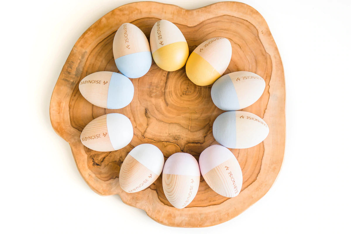 Wooden Egg Shakers - Various Colours