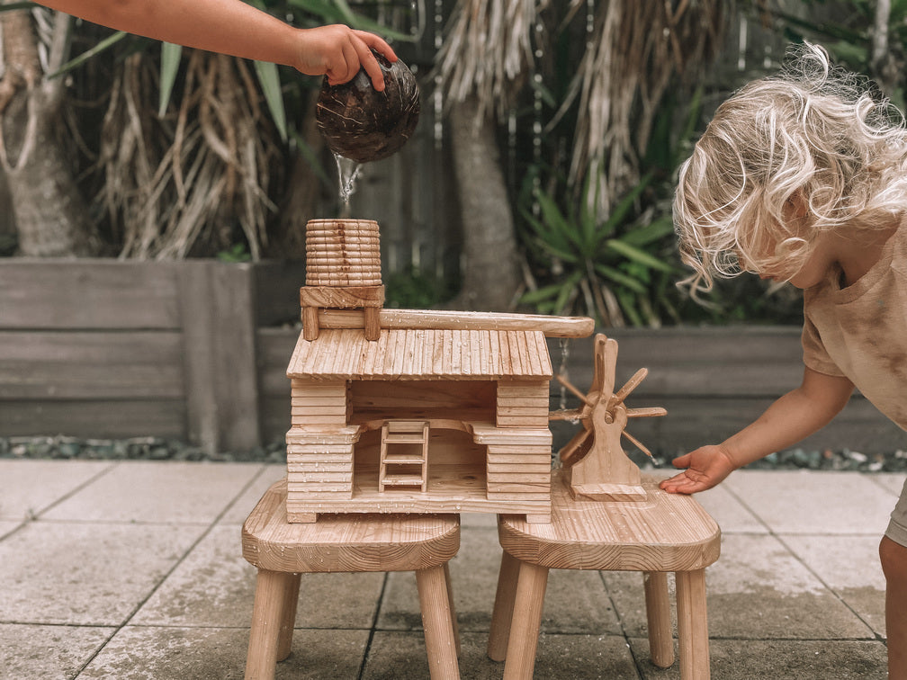 Eco Hut and Water Wheel