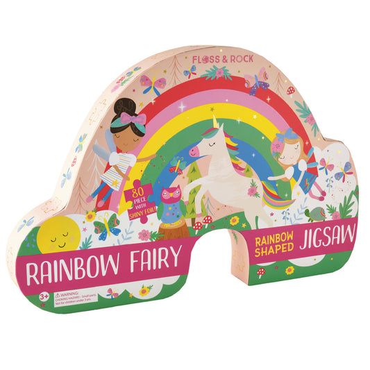 Shaped Jigsaw Puzzle 80 pc - Rainbow Fairy