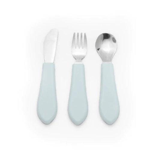 Toddler Cutlery 3 Piece Set - Duck Egg Blue