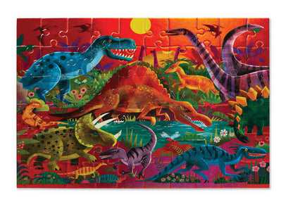 Foil Puzzle 60 pc - Dazzling Dinos