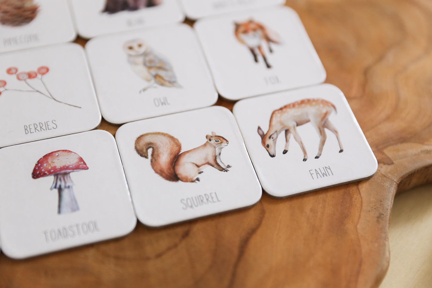 Memory Card Game - Woodland