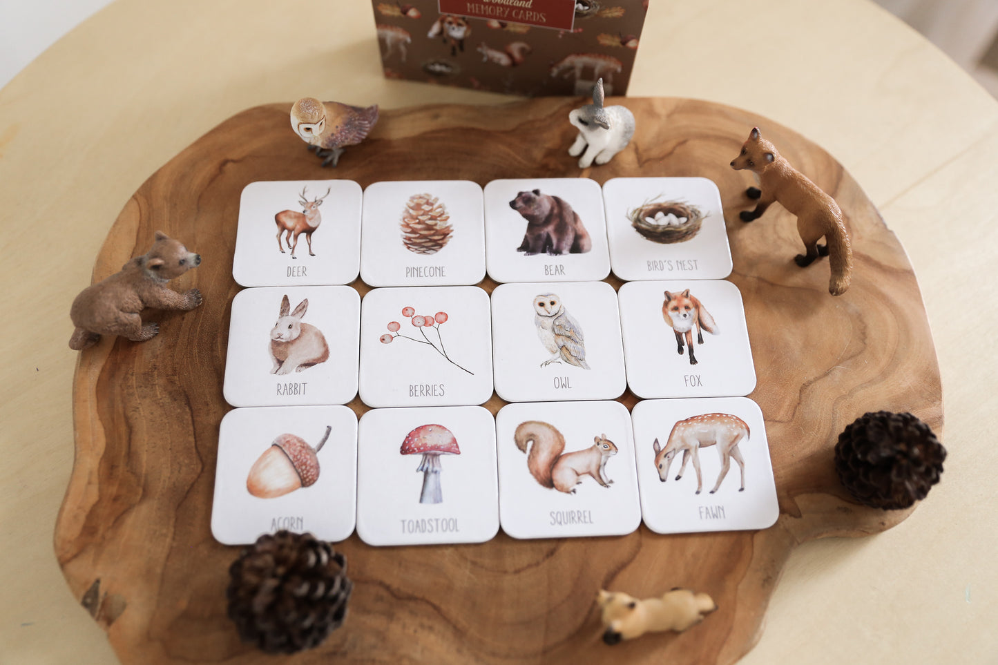 Memory Card Game - Woodland