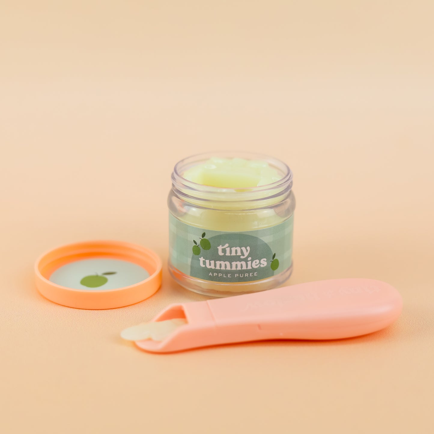 Tiny Harlow's Tiny Tummies - Magic Apple Puree Jar and Spoon