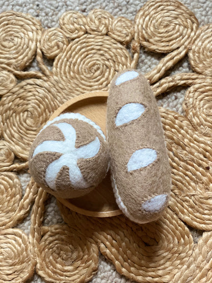 Felt Baguette and Roll Half Set - Light