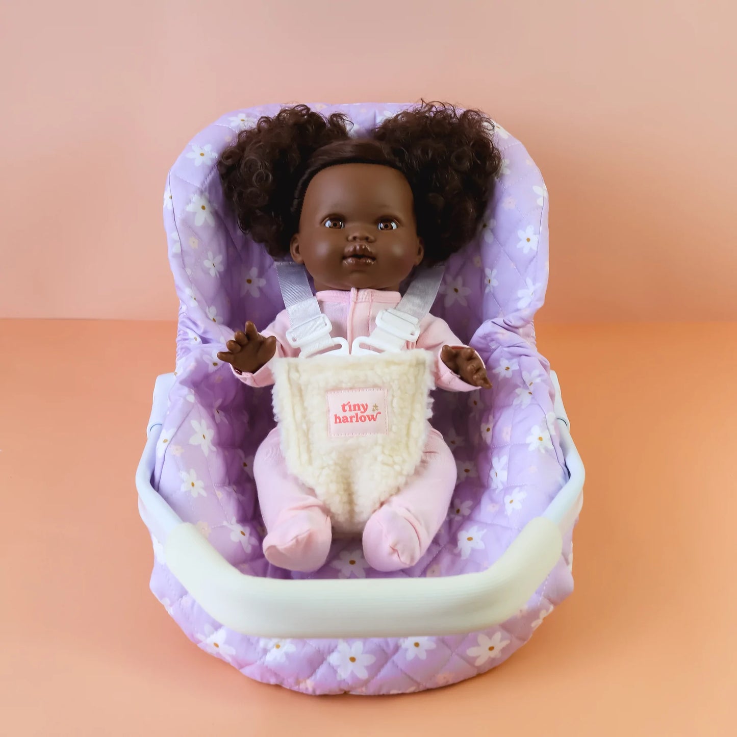 Doll's Car Seat Capsule - Lilac Daisy