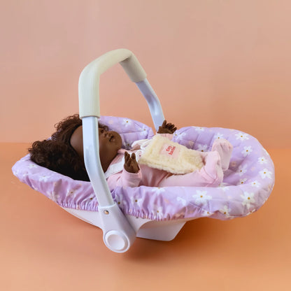Doll's Car Seat Capsule - Lilac Daisy
