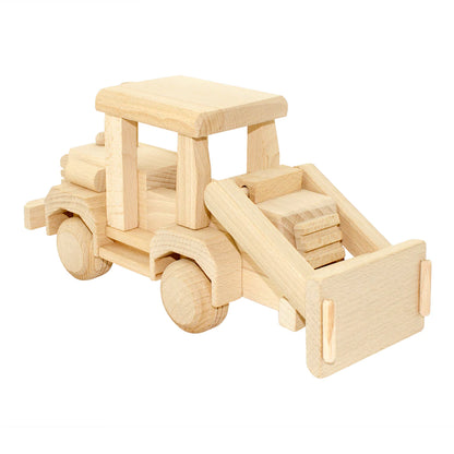 Large Wooden Bulldozer - Neron