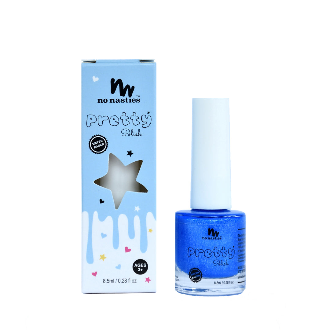 Water Based Nail Polish, Scratch Off - Mermaid Blue