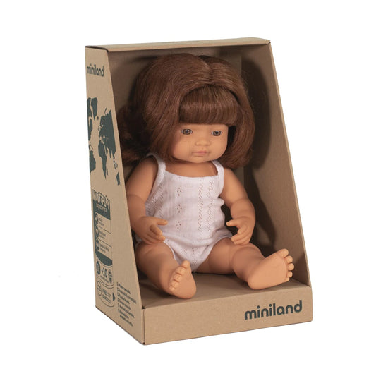 Miniland Doll 38cm Caucasian Red Hair - Girl