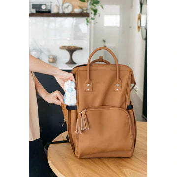 Sunday Luxe Nappy Backpack - Tan