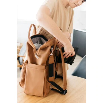 Sunday Luxe Nappy Backpack - Tan
