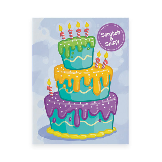 Birthday Card - Scratch N Sniff - Cake
