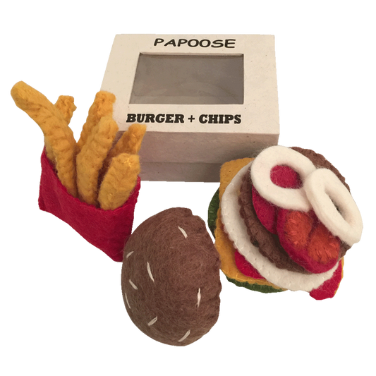 Felt Burger and Chips Set