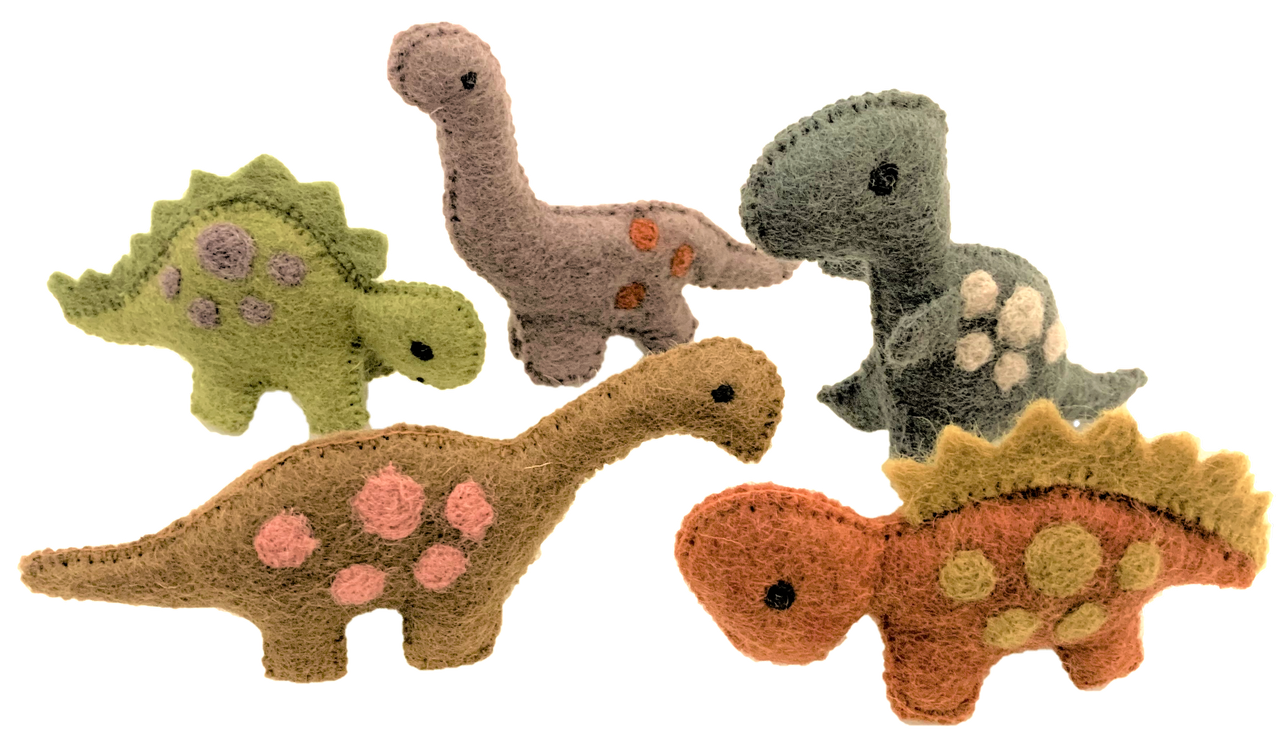 Felt Dinosaur Set - 5 pieces