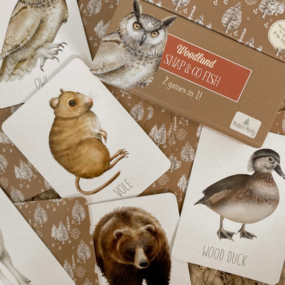 Snap and Go Fish Card Game - Woodland