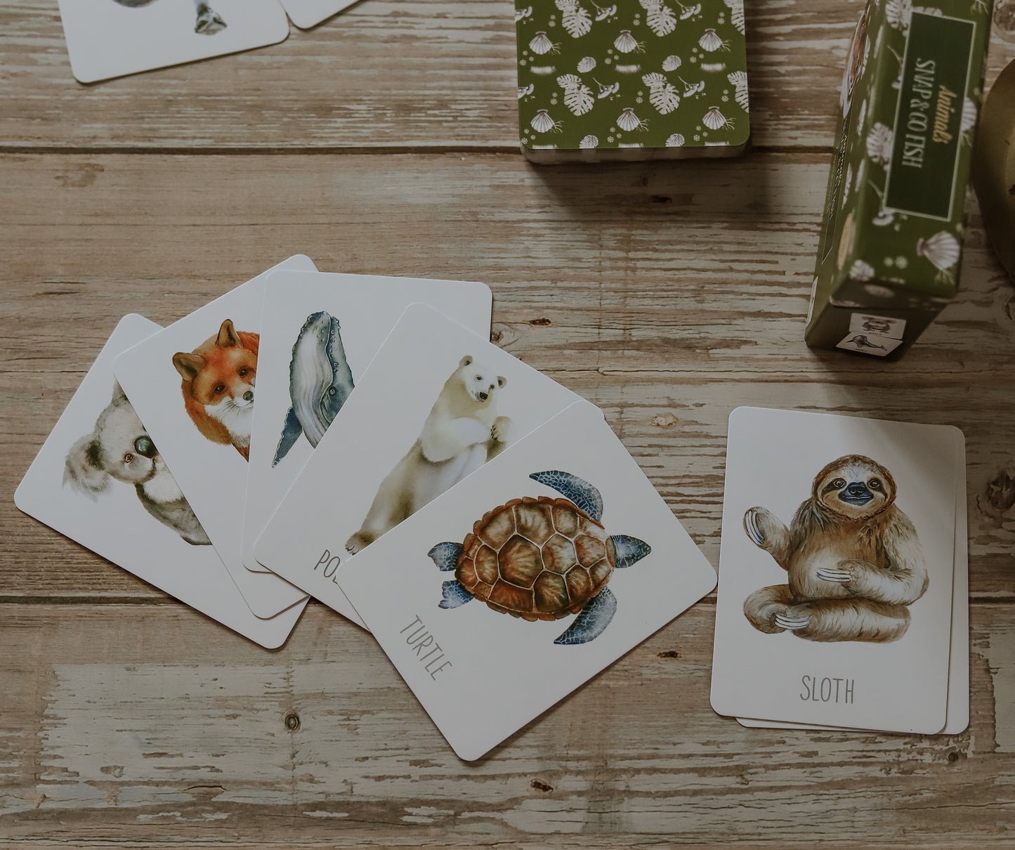 Snap and Go Fish Card Game - Animals