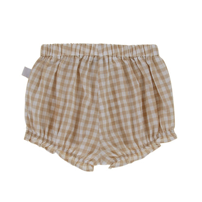 Roma Bloomer - Taupe Gingham