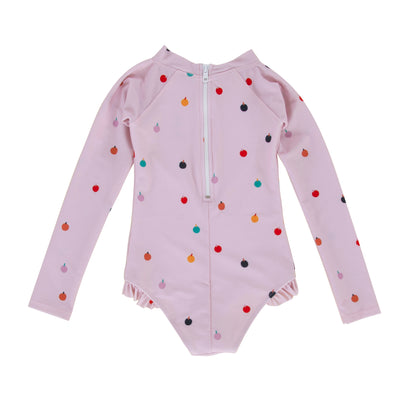 Violet Long Sleeve Swimmers - Pink Balloons