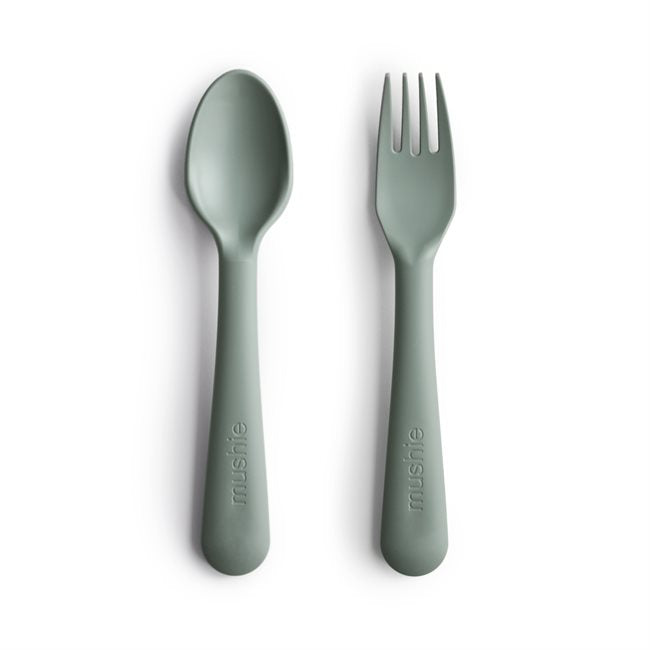 Fork and Spoon Set - Sage