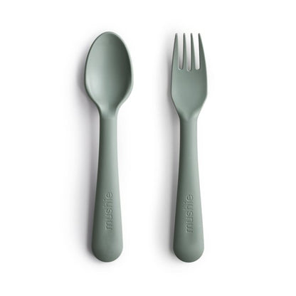 Fork and Spoon Set - Sage